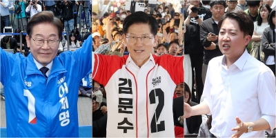 이재명 51%로 압도…김문수 31%, 이준석 8% [갤럽]