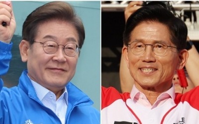 이재명 46.6%·김문수 37.6%·이준석 10.4%[리얼미터]