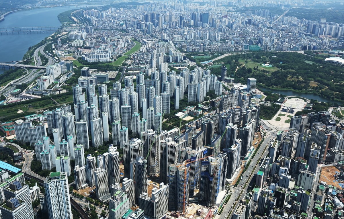 쪽티비 스포츠토토 송파구 쪽티비 스포츠토토스카이에서 바라본 아파트 단지 모습. 사진=뉴스1