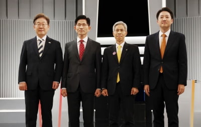 이재명 47.3%·김문수 39.6%, 격차 한자릿수로…이준석 9.6%