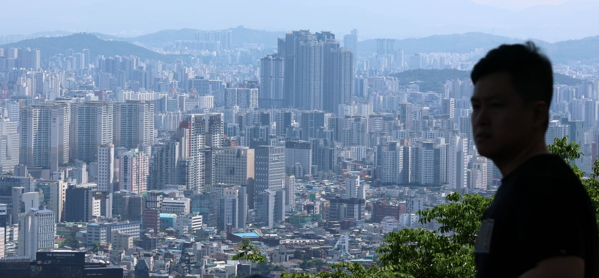 서울 남산에서 바라본 시내 아파트 단지 모습. 사진=뉴스1