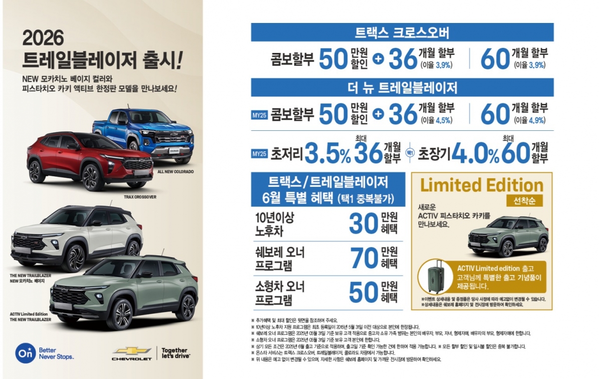 "팔아야 산다"…한국GM 60개월 할부·캐딜락 1000만원 ↓