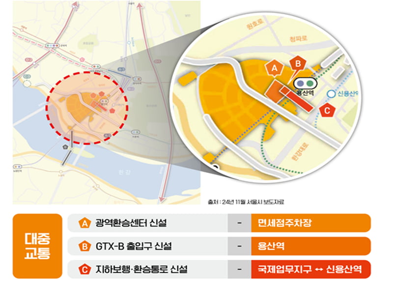 용산국제업무지구 광역교통개선대책. / 사진=서울시