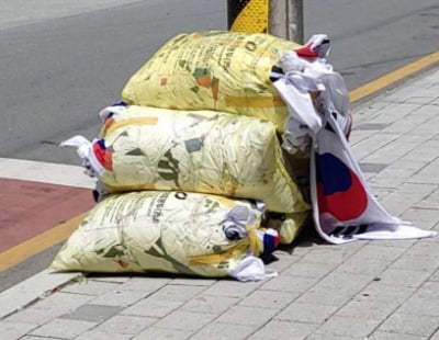 현충일 태극기 무단 투기 논란에 서경덕 "국기법 지켜야"
