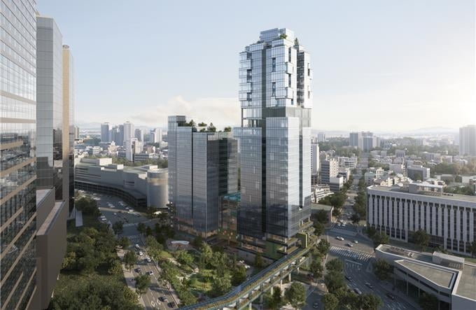 용산전자상가지구 나진상가 12·13동 일대 지구단위 계획구역 조감도. 사진=서울시