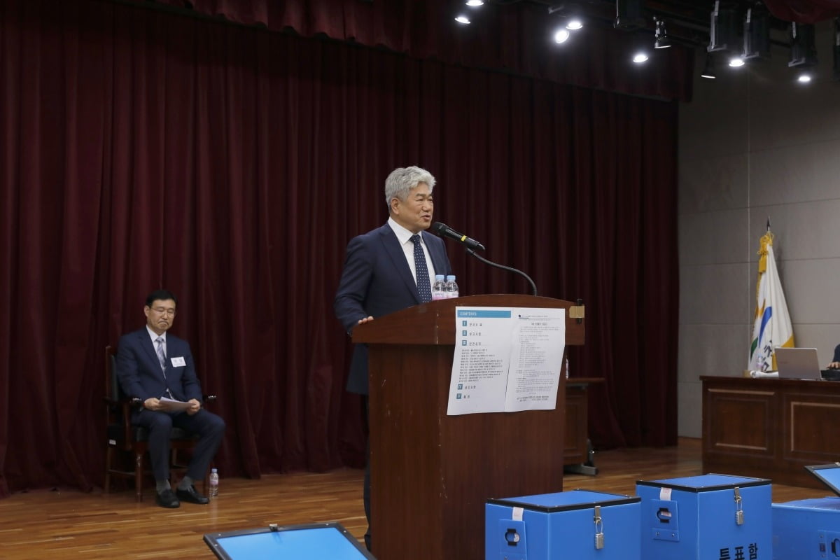 시흥유통상가 도시첨단물류단지 개발사업 조합장으로 선출된 강성태 위원장. /시흥유통상가 조합 제공 