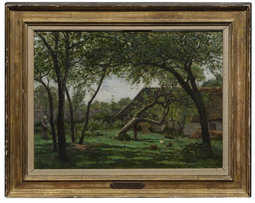 외젠 부댕 <옹플뢰르의 작은 농가>, 1856-1860, Yann Guyonvarc'h 소장품 / 그림. © Studio Christian Baraja SLB