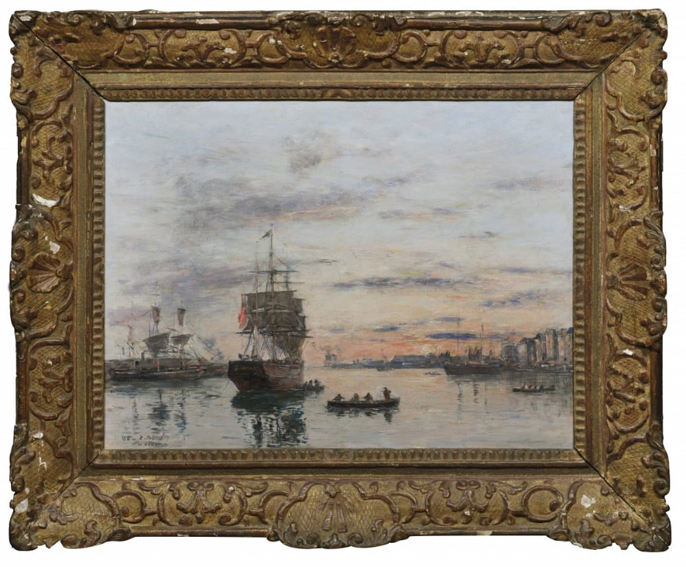 외젠 부댕 <르아브르>, 1885, Yann Guyonvarc'h 소장품 / 그림. © Studio Christian Baraja SLB