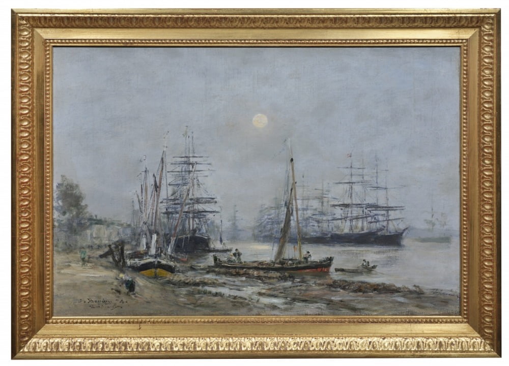 외젠 부댕 <보르도 항구>, 1874, Yann Guyonvarc'h 소장품 / 그림. © Studio Christian Baraja SLB