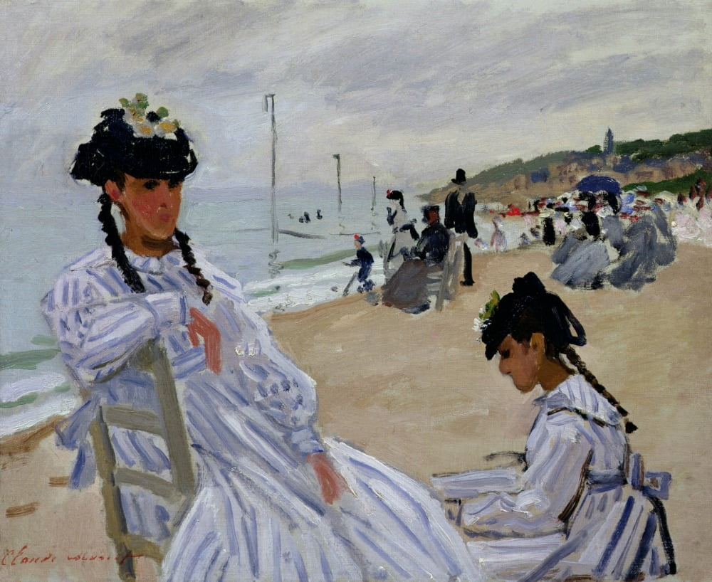 Claude Monet, Trouville 바닷가, 1870, 마르모탕 모네 미술관 © Musée Marmottan Monet