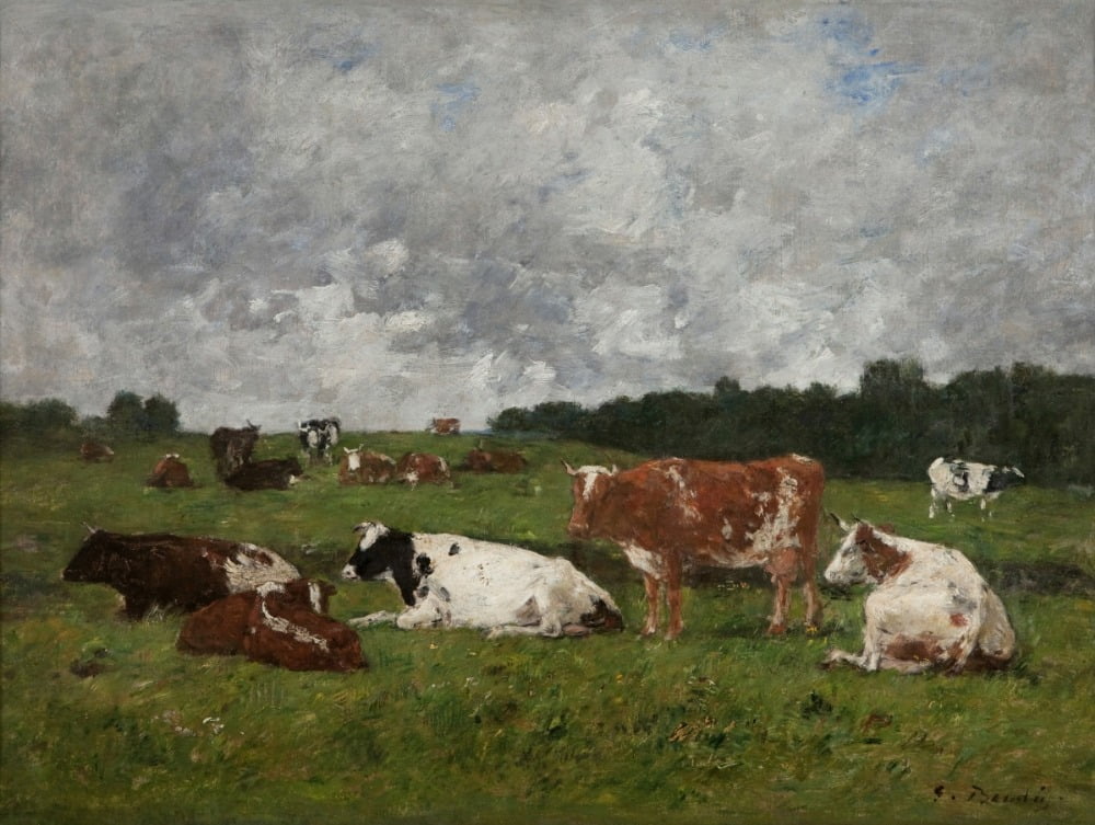 외젠 부댕 <목초지의 소들>, 1880–1885, 마르모탕 모네 미술관 / 그림. © Musée Marmottan Monet