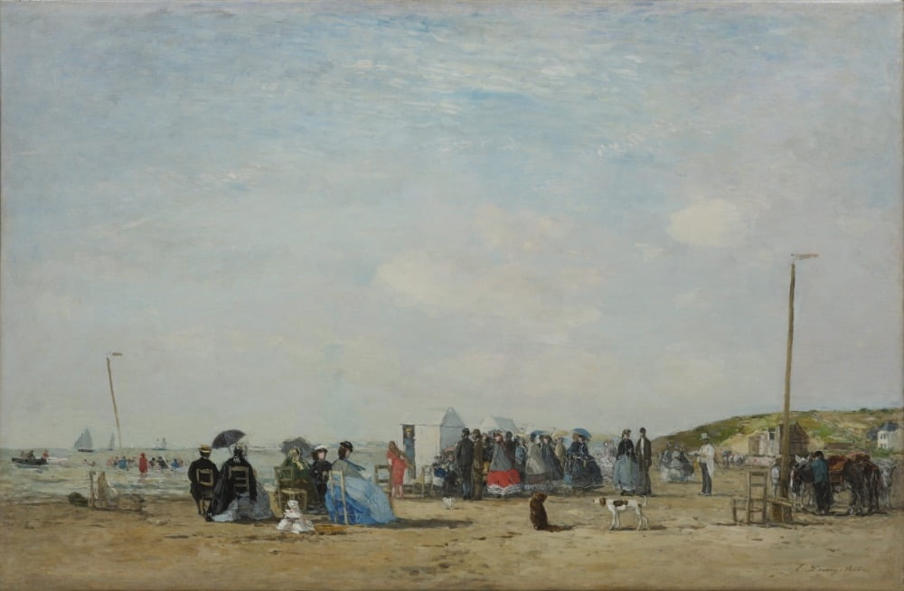 외젠 부댕 <해변의 모임>, 1865, Yann Guyonvarc'h 소장품 / 그림. © Studio Christian Baraja SLB