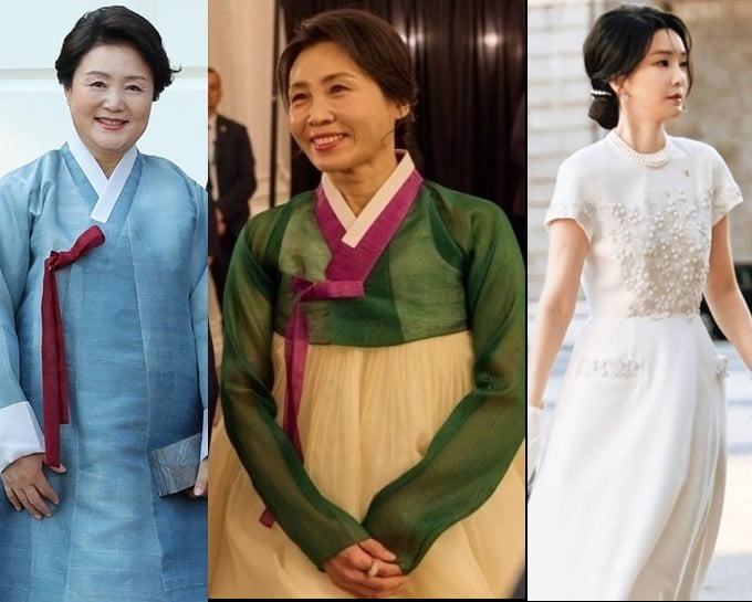 "첫 무대는 메시지"…역대 영부인 외교 데뷔전 '패션 승부수'