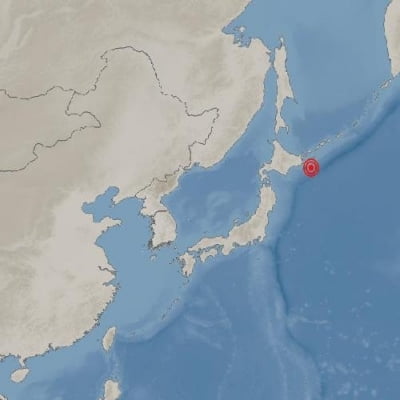 日 홋카이도 앞바다, 규모 6.0 지진…쓰나미 우려 없어