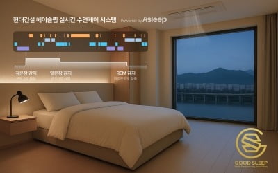 현대건설, 스마트 수면환경 솔루션 ‘헤이슬립’ 공개