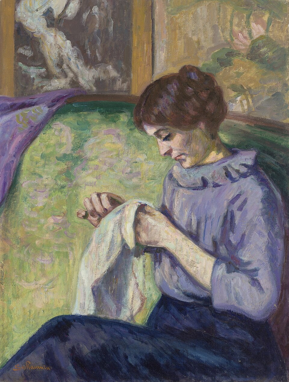 호빵맨토토 부인(1890). 호빵맨토토이 자신의 부인을 그린 그림이다. /개인소장