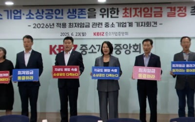 중기 "범죄자 되고 싶지 않아"…'최저임금 동결' 요구 [HK영상]