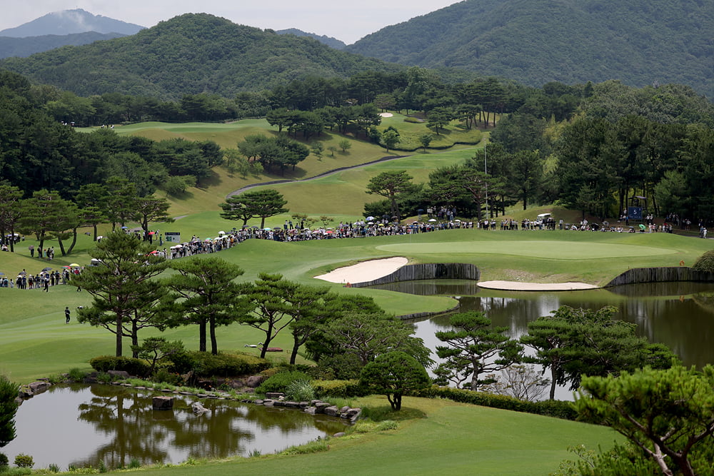 지난 22일 경남 양산 에이원CC 5번홀. KPGA 제공