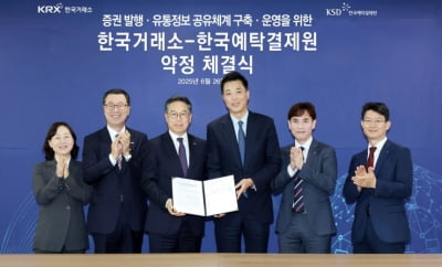 한국거래소·예탁결제원, 증권발행정보 등 공유체계 구축 약정