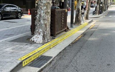 "학원가 불법주차 꼼짝마"…강남구 '노란 경고' 작전 돌입