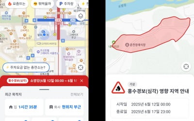 "장마철 운전도 스마트하게…홍수 위험 '카카오내비'가 알려준다"
