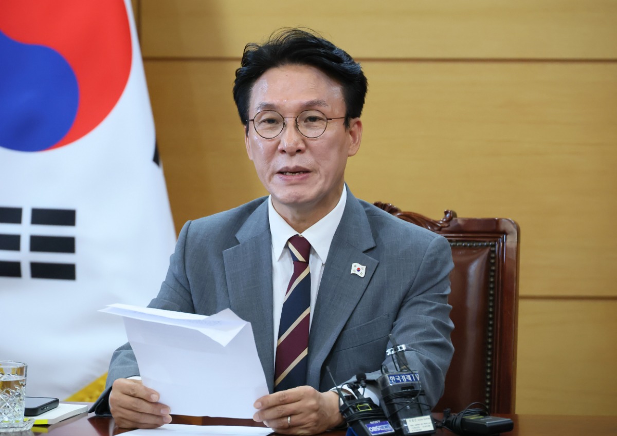 김민석 국무총리 후보자가 지난 10일 서울 종로구 통의동 청문회 준비단 사무실에서 기자간담회를 하고 있다. 연합뉴스