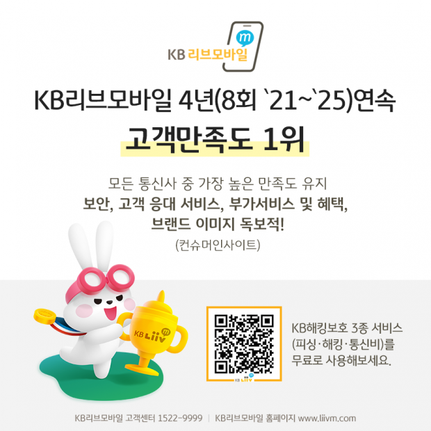 더블유 토토리브모바일, 이동통신사 고객만족도 8회 연속 1위... 보안 등 5개 분야 우수 평가