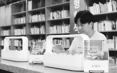 ‘LG 틔운 미니’로 도서관을 싱그럽게