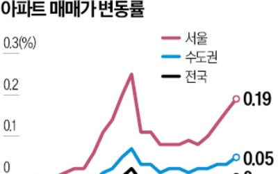 서울 집값 나홀로 '고공행진'…강남권 상승세 더 커져