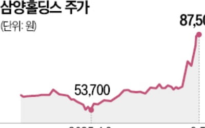 바이오팜 분할에 삼양홀딩스 급등