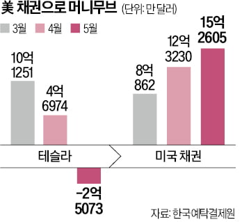 美 증시 주춤하자 서학개미, 테슬라 팔고 美국채 샀다