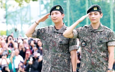 완전체 시동건 BTS…RM·뷔 軍전역