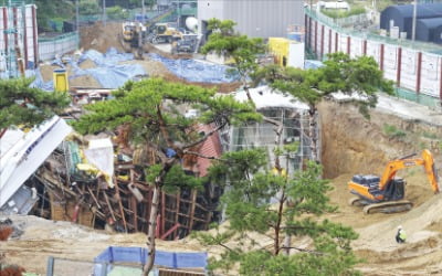 광명 신안산선 붕괴 두달…빛가온초, 공원서 체육수업