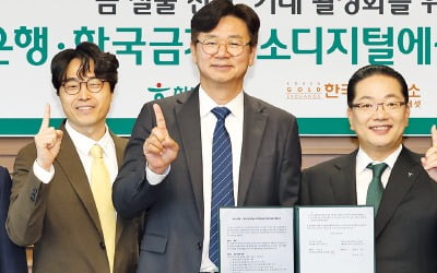 [포토] 하나銀 ‘금 실물 신탁’ 금융권 첫 출시