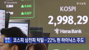 코스피 삼천피 턱밑…22% 뛴 하이닉스 주도 [마켓딥다이브]