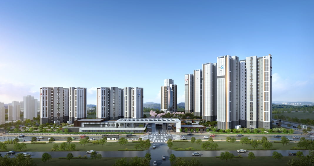 ‘고덕 자연앤 하우스디’ 조감도. 대보건설 제공