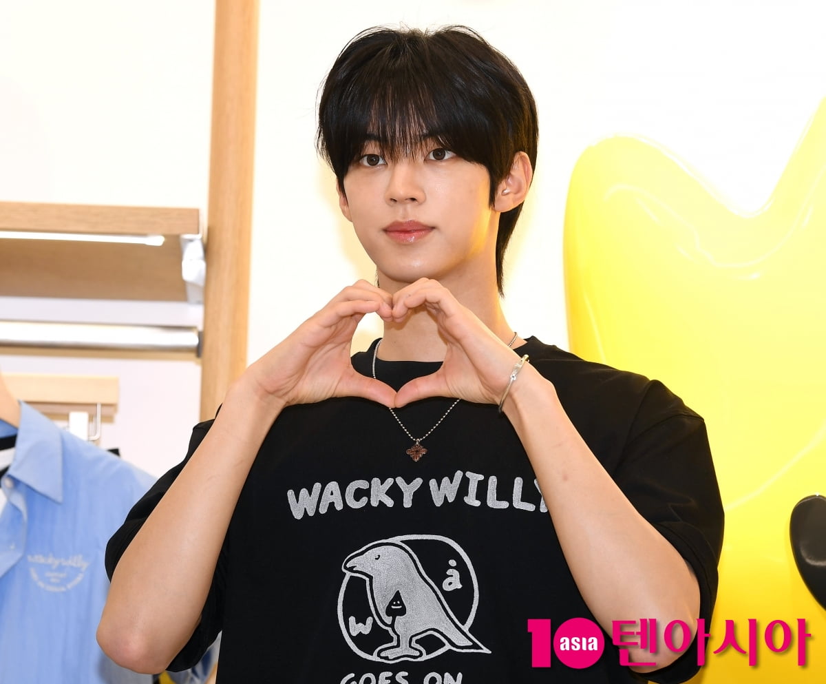 TWS Member Dohoon Attends Wacky WiLLy Flagship Store Opening in Seoul