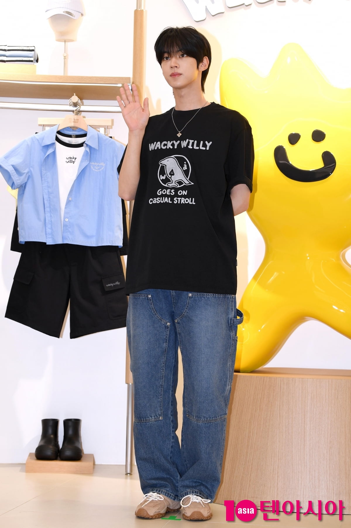 TWS Member Dohoon Attends Wacky WiLLy Flagship Store Opening in Seoul