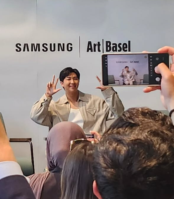 BTS's RM Kicks Off Busy Schedule with Samsung Art TV Event
