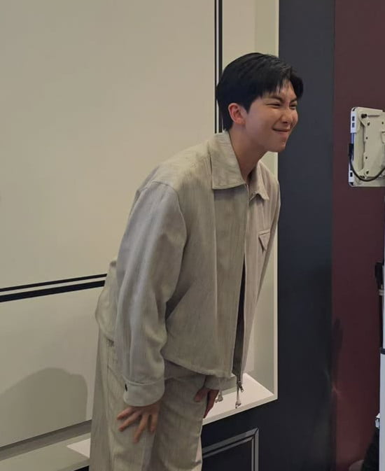 BTS's RM Kicks Off Busy Schedule with Samsung Art TV Event