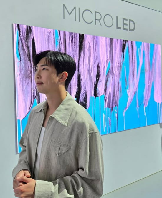 BTS's RM Kicks Off Busy Schedule with Samsung Art TV Event