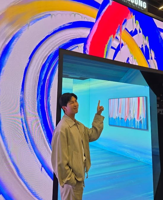 BTS's RM Kicks Off Busy Schedule with Samsung Art TV Event