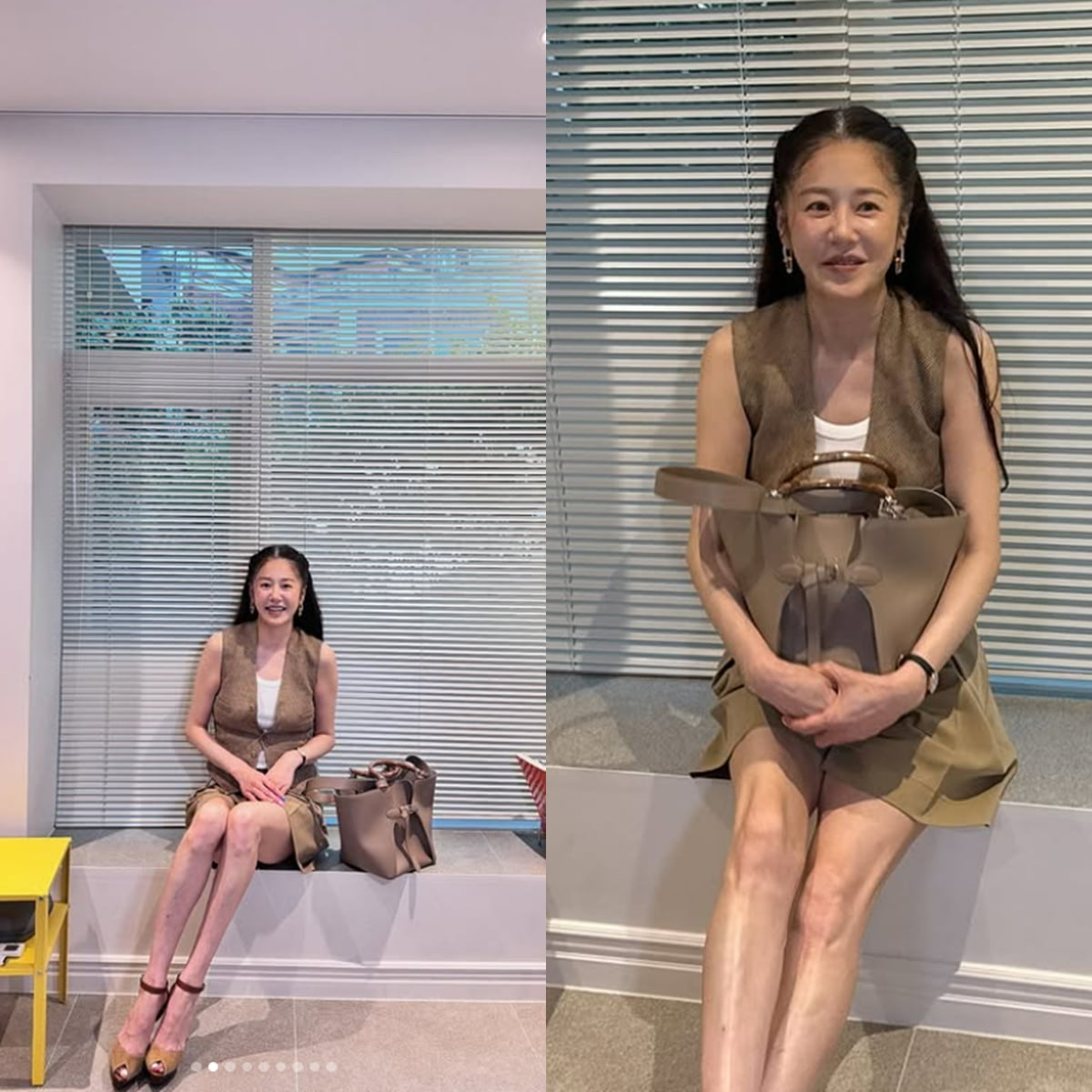 54歳の女優コ・ヒョンジョン、広告撮影現場でのビハインド写真を公開