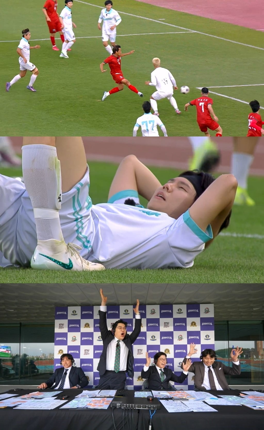 Singer Jung Seung-hwan Collapses During 'Let's Play Soccer 4' Filming