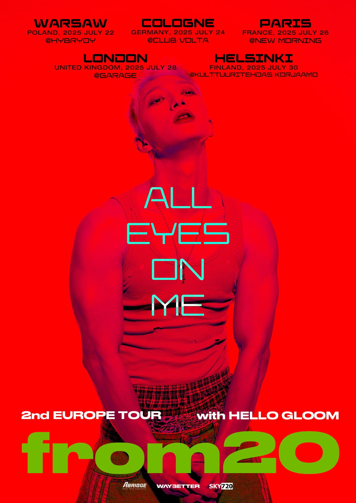 フロムトゥエンティとハローグルーム、ヨーロッパツアー「ALL EYES ON ME」開催決定