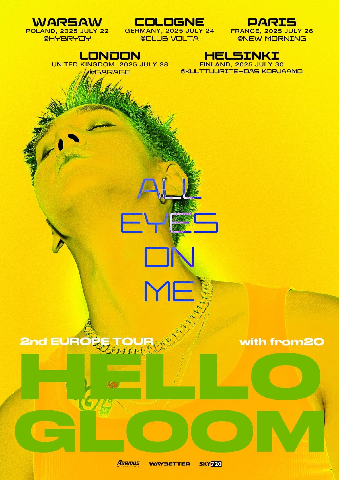 フロムトゥエンティとハローグルーム、ヨーロッパツアー「ALL EYES ON ME」開催決定