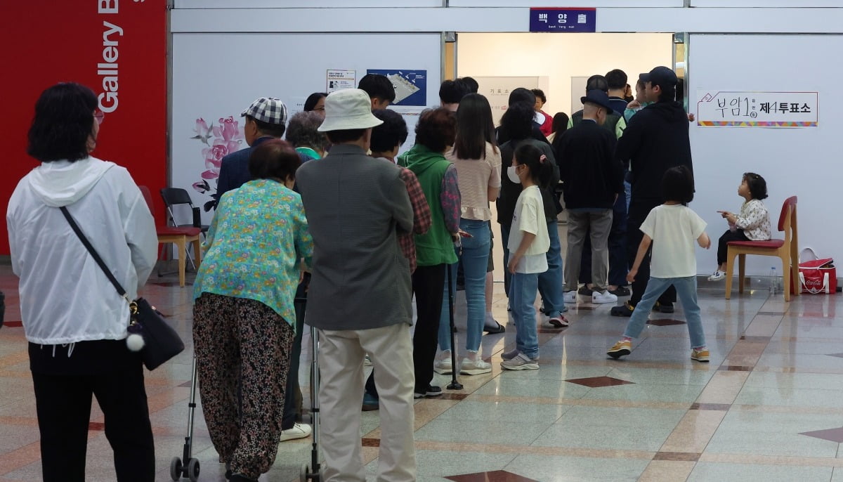 '사전투표 포함' 투표율 오후 2시 65.5％…역대 최고