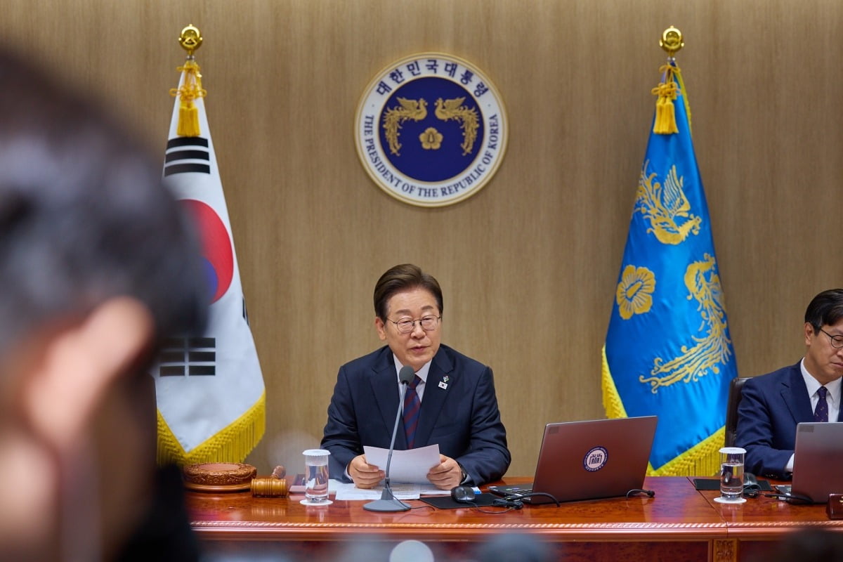이재명 대통령이 10일 서울 용산 대통령실에서 국무회의를 주재하고 있다. /사진=연합뉴스