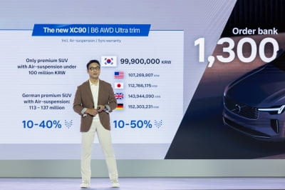 이윤모 볼보코리아 대표 "신형 XC90·S90, 2500대 판매 목표"