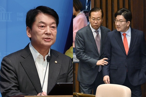국민의힘 안철수 의원(왼쪽), 권영세·권성동 의원. / 사진=연합뉴스, 뉴스1